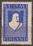 Finland 1941 Escudo Armas 2,75 + 25 MK Azul Scott B48. Finlandia B48. Subida por susofe